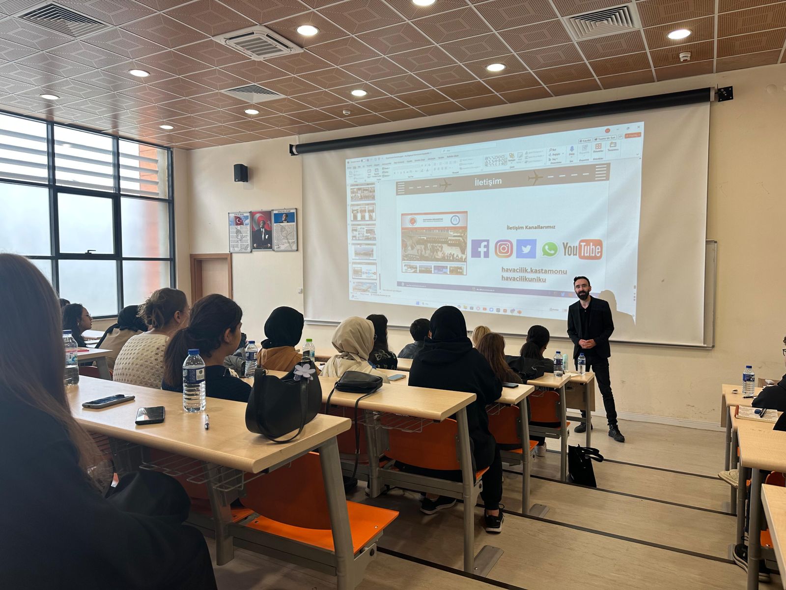 Kastamonu Üniversitesi Havacılık Yönetimi birinci sınıf öğrencilerine oryantasyon gerçekleştirildi.